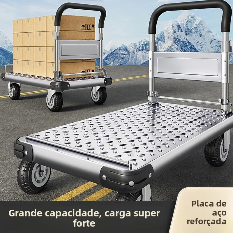 foldable-hand-pulled-cargo-trailer-flatbed-handcart-portable-shopping-cart-home-moving-tool-lightweight-storage-organizer