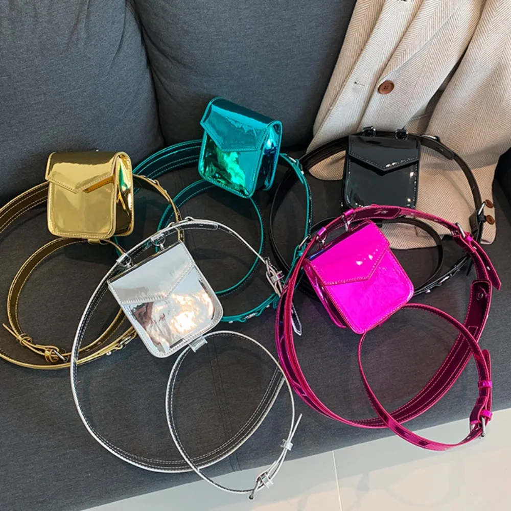 الإبداعية الشرير لامع حزام خصر الحقيبة الساق الدائري بولي Leather الجلود لامعة حزمة مراوح محفظة نسائية للعملات المعدنية القوطي الفخذ تسخير حقيبة الساق في الهواء الطلق