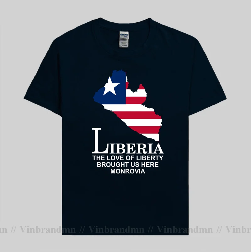 Liberia Liberian LBR Monrovia mens new t shirt men Fashion tops Short Sleeve sports clothes national team summer cotton t-shirt