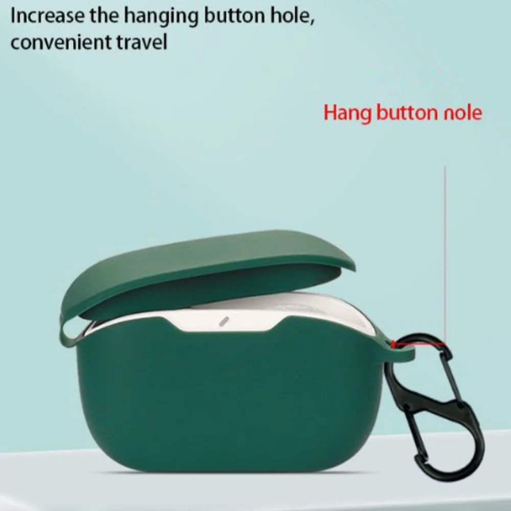 Für JBL Wave Buds/Buds 2 Fall Einfarbig Kopfhörer Abdeckung Fundas Shell Weiche Stoßfest Silikon Hearphone Zubehör – Detail 7