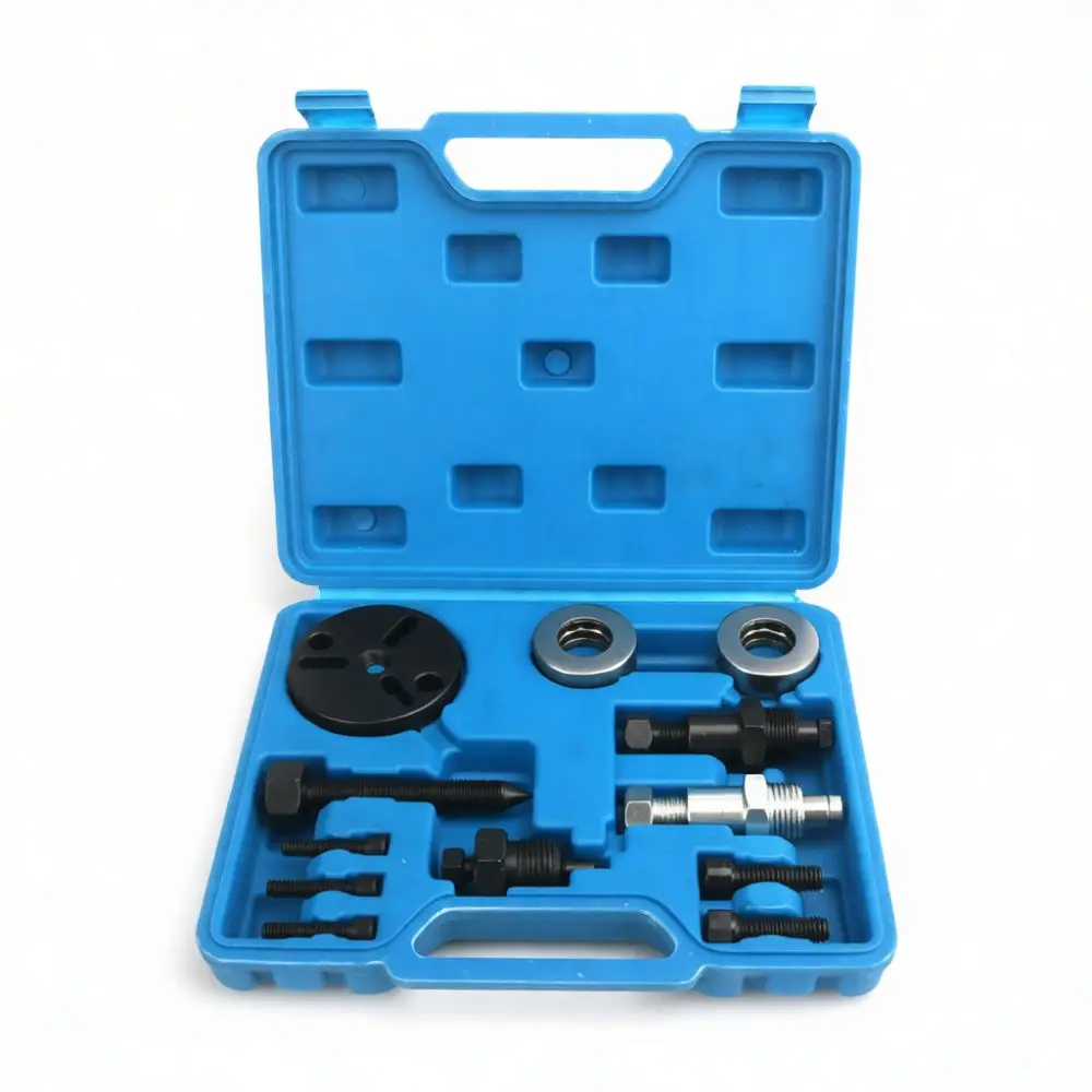 Air Conditioner Compressor Bearing Removal Tool Kit Automotive Repair Puller Professional Garage Maintenance Metal Extractor