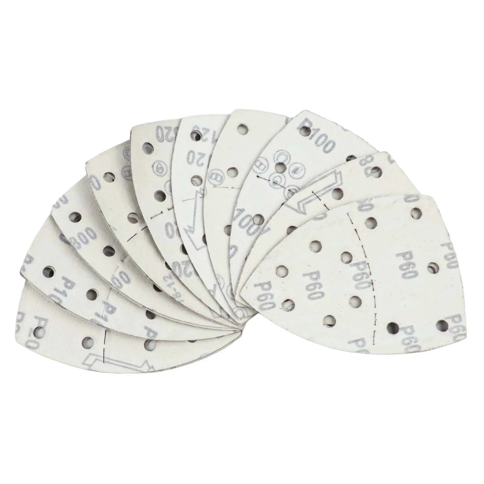 20pcs Abrasive Sanding Sheets For Bosch PSM 100A Detail Palm Sander 60-2000# Sanding Discs Sander Papers 20pcs