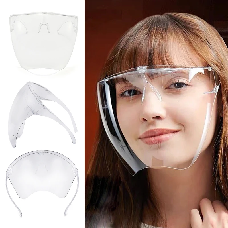 1pc Nail Art Anti-Splash Mask Full Face High-Definition Transparent Anti Fog Anti Splash Protective Mask Goggles Nail Art Tool