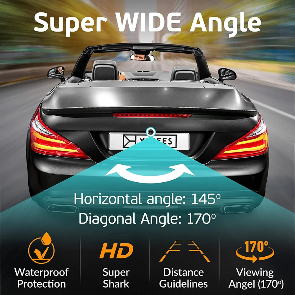 Waterproof 170° Car Rear View Backup Camera Reverse Parking Cam HD Night Vision