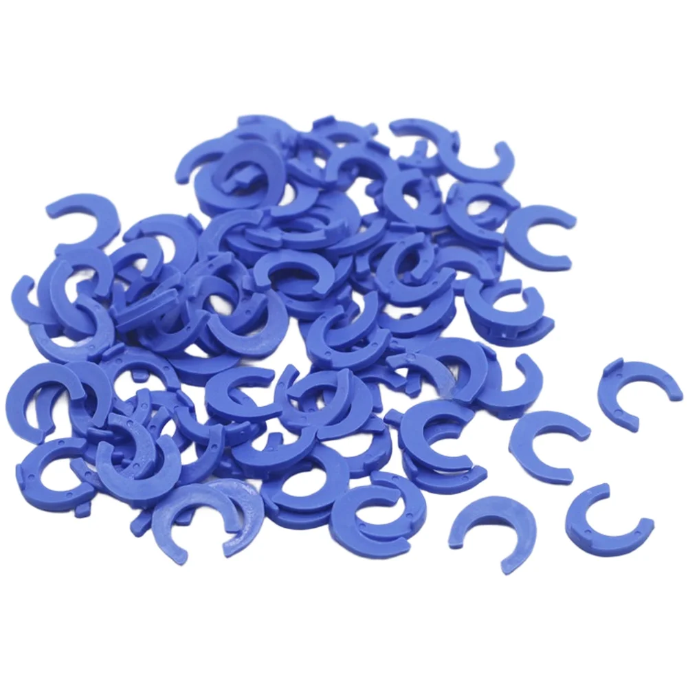 Snap fastener water purifier fitting for PE tube connection in 2 inch and 3 inch sizes with blue clip based locking system