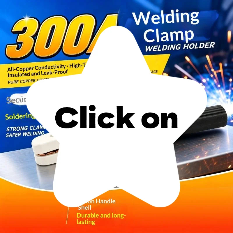Welding Stinger 300A Welding Rod Holder Heavy Duty Clamp Plier For Sheet Metal Fabrication Small Space Automotive Frame Repair