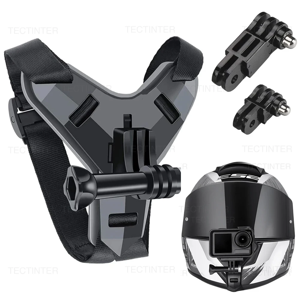 Helmet Chin Mount Strap for GoPro Hero 11 9 8 7 5 SJCAM Motorcycle Helmet Chin Stand Action Camera Accessories for Go Pro Hero 9
