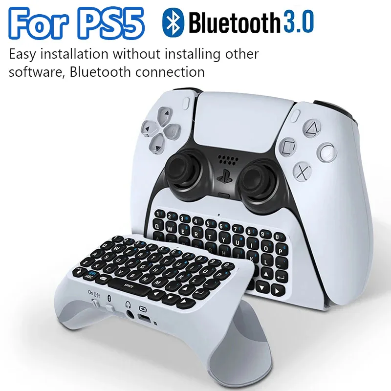 Wireless 3.0 Mini Gamepad Controller Keyboard For PS5 With Built-in Speaker 3.5MM Audio Jack For Playstation 5 Voice Chat Board