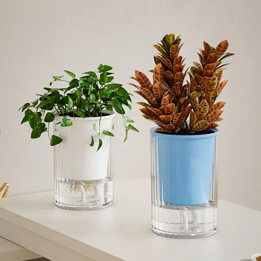 

Ленивый цветочный горшок, самополивающийся цветочный горшок, самополивный горшок с дренажным отверстием, домашний и уличный гидропонный цветочный контейнер