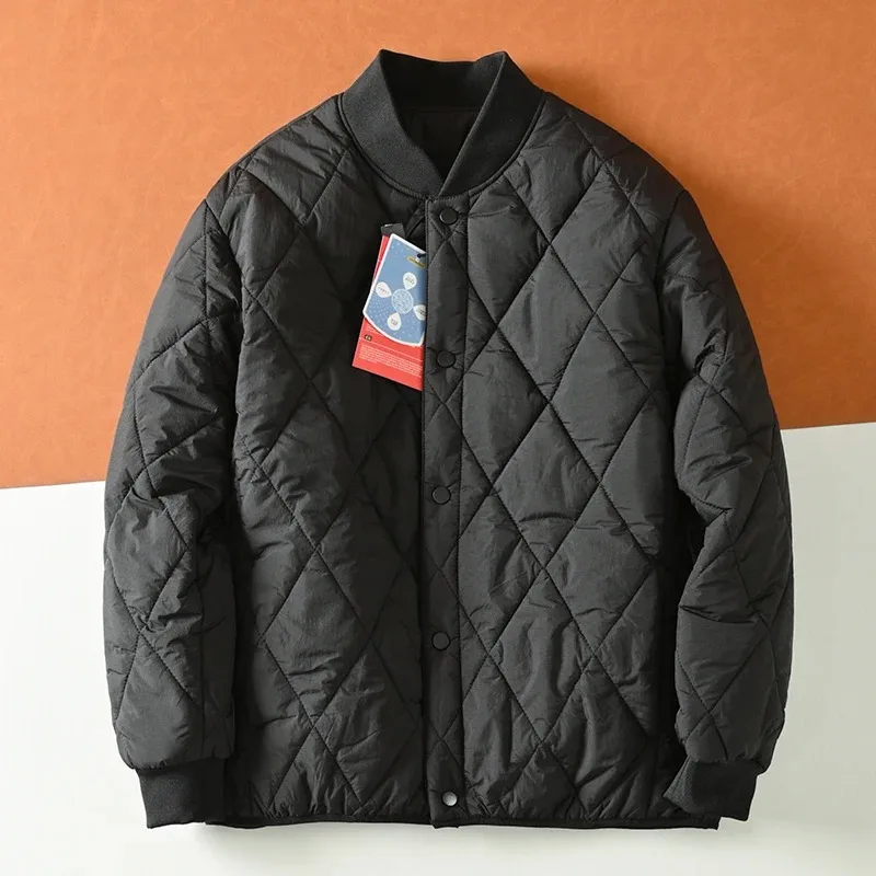 Lightweight Warm Stiched Cotton Ball Collar Winter Men Women Comfortable Windproof Cold Resistant Layering Cotton Coat