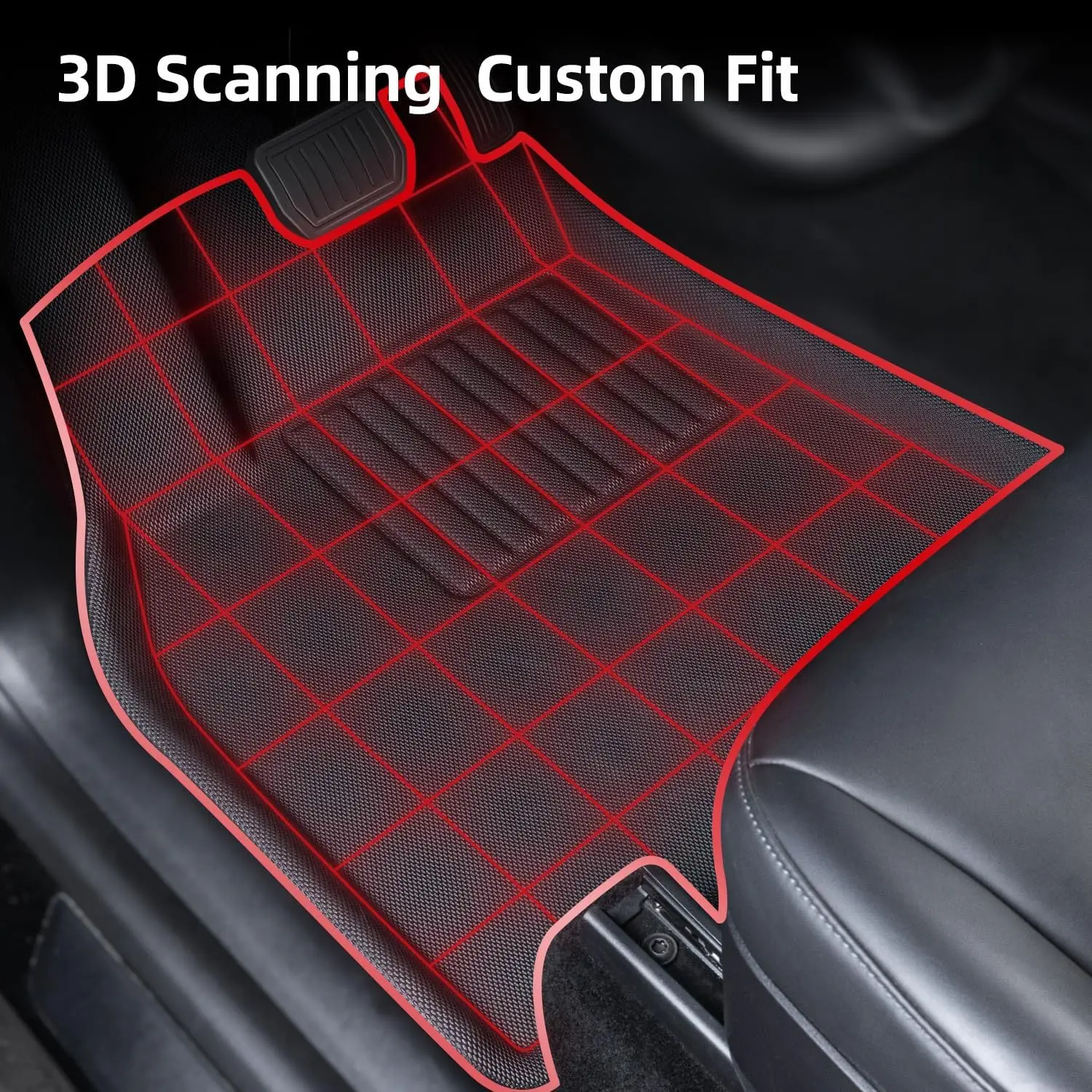 For Tesla Model Y Model 3 Highland Floor Mats 2017-2024 All Weather Floor Mat Front Rear Cargo Liner Mat Waterproof Anti-Slip