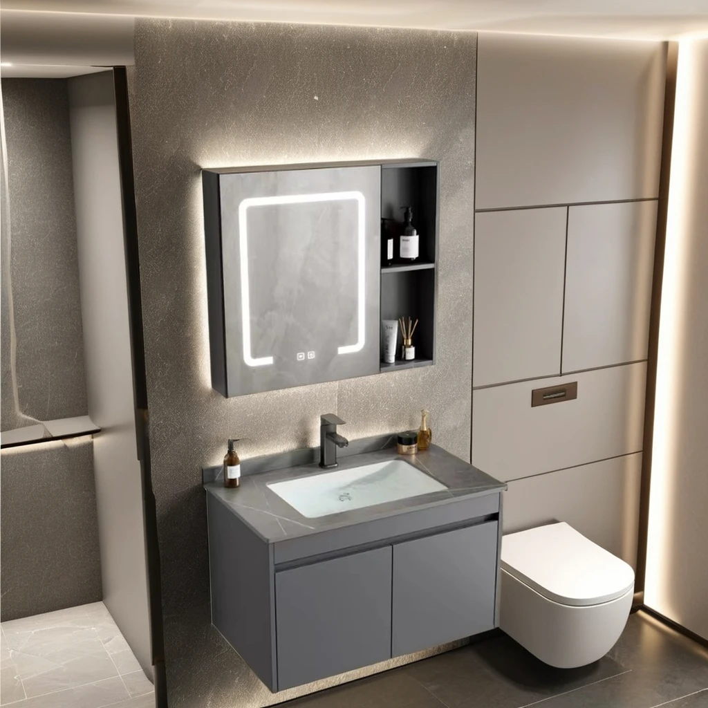 

Made In China Waterproof Sink Cabinet Bathroom Vanity Wall Hung Bathroom Floating Vanity And Sink Lavabo Bathroom
