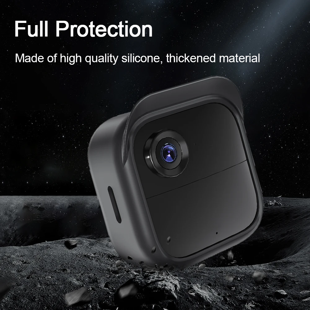 Silicone Case Cover Weatherproof Silicone Protective Case with Hat Brim Camera Housing Against  for Blink Outdoor 4 (4th Gen)