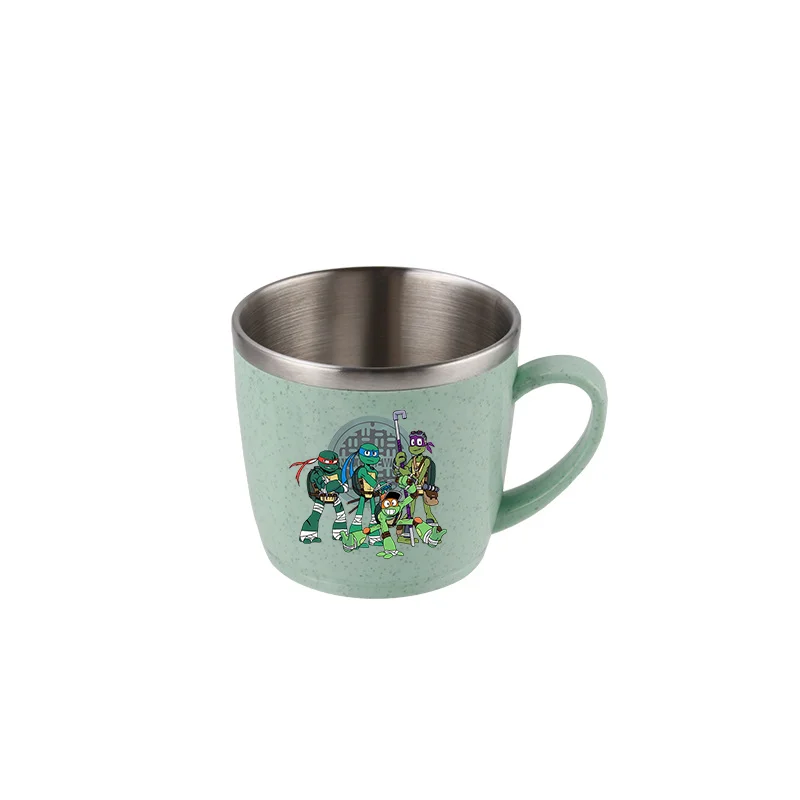 

Cute TMNT Mutants Stainless Steel Water Bottle Boys Anime Print Movie Cartoon Toothbrush Water Cup Kids Birthday Party Game Gift