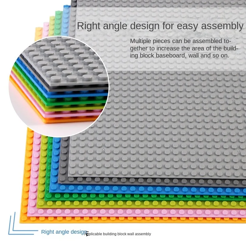 32*32 Small Particle Science Education Parts ABS Plastic Assembly Plate Blocks For Kids Toys Backboard