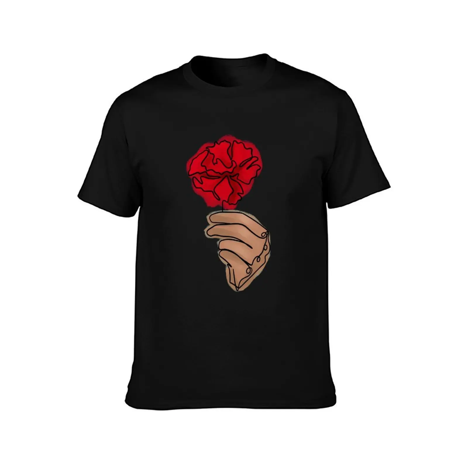 Hadestown Flower T-Shirt Breathable Sportswear for Men T-Shirt