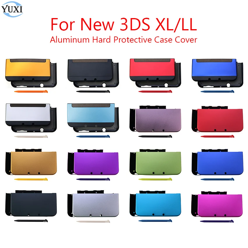 

YuXi Hard Aluminum Case Housing Shell Protective Skin Cover Replacement For New 3DS LL / New 3DS XL Game Accessories