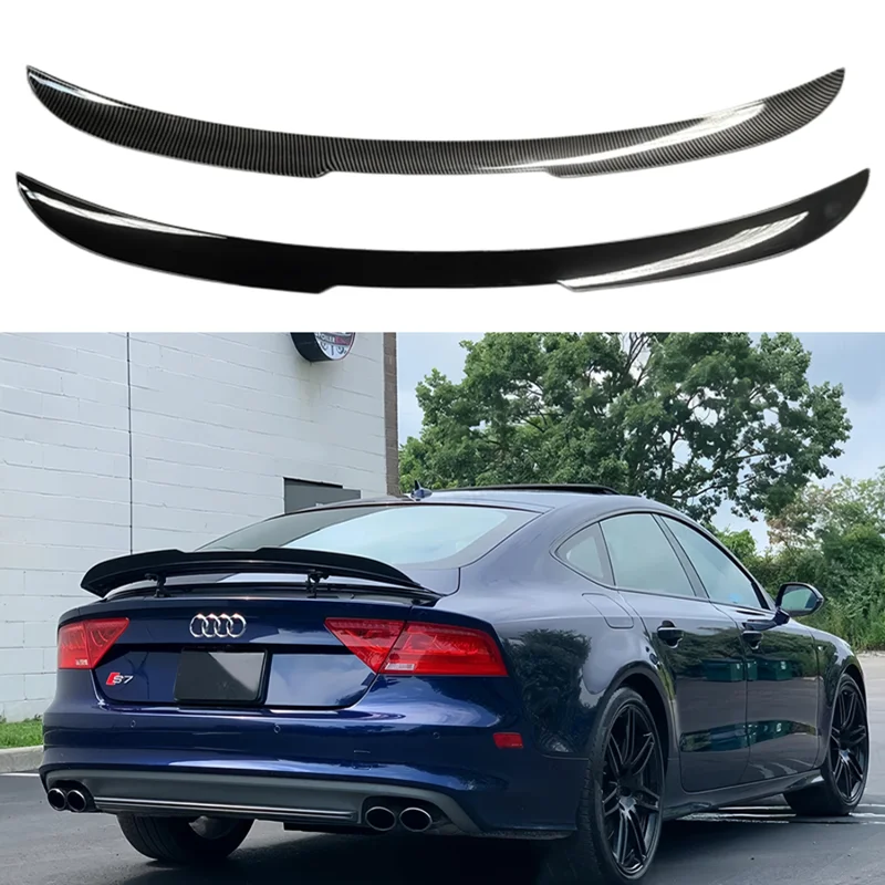 Für 2011-2018 Audi A7 S7 RS7 V-Style Heckspoiler Glänzend Schwarz Heckklappenspoiler Flügel Auto-Styling 2013 2014 2015 2016 2017