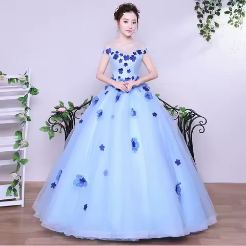 High End Evening Dress 2026 New Solo Performance Dress Vocal Student Art Exam Caisha Annual Meeting Host Puffy Skirt Female