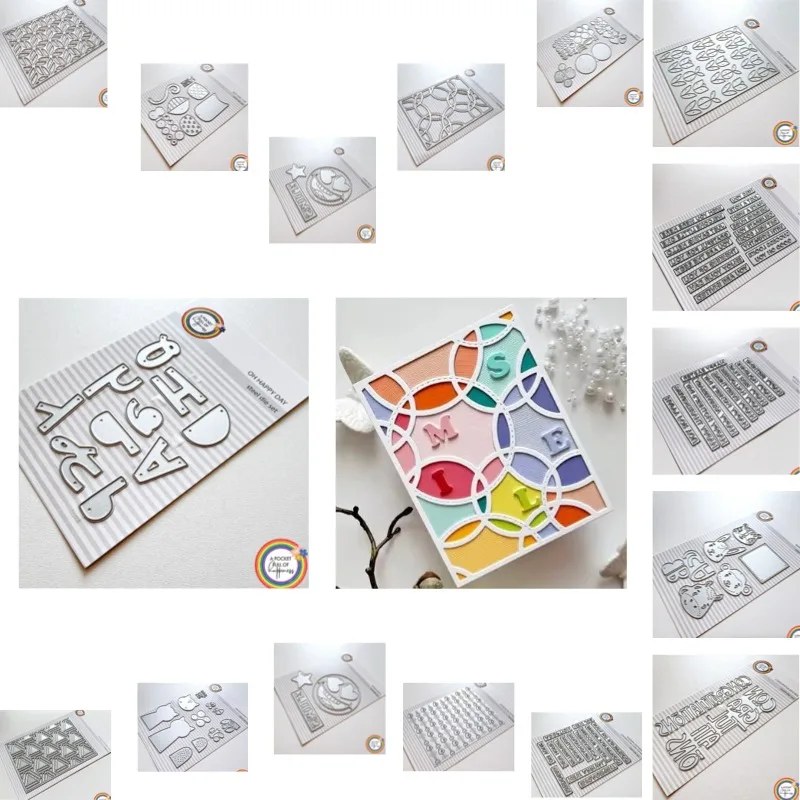 A visually three-dimensional triangle Cutting Dies Scrapbook Diary Decoration Stencil Embossing Template DIY Greeting Card 2026