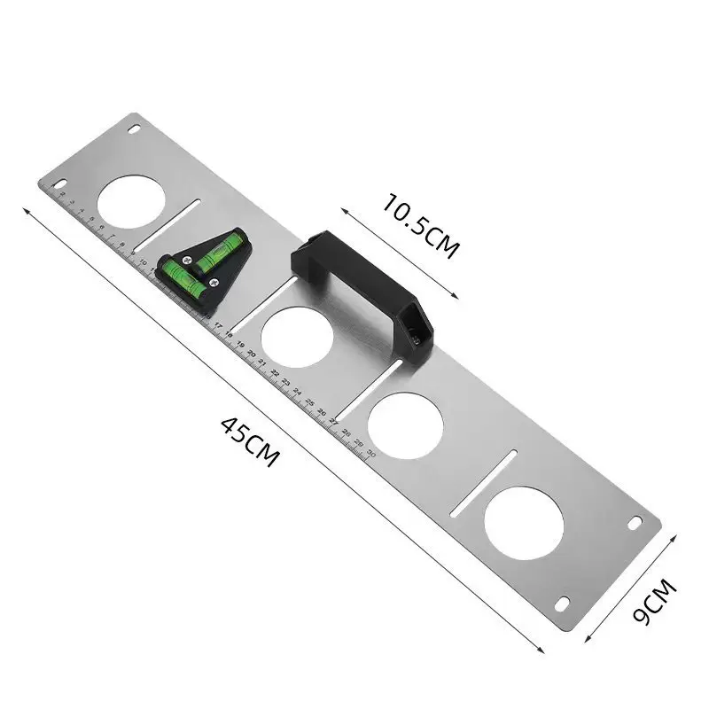 Hydropower 86 line box locator slotting drawing line bottom box stainless steel level ruler hole measurement Measuring tools