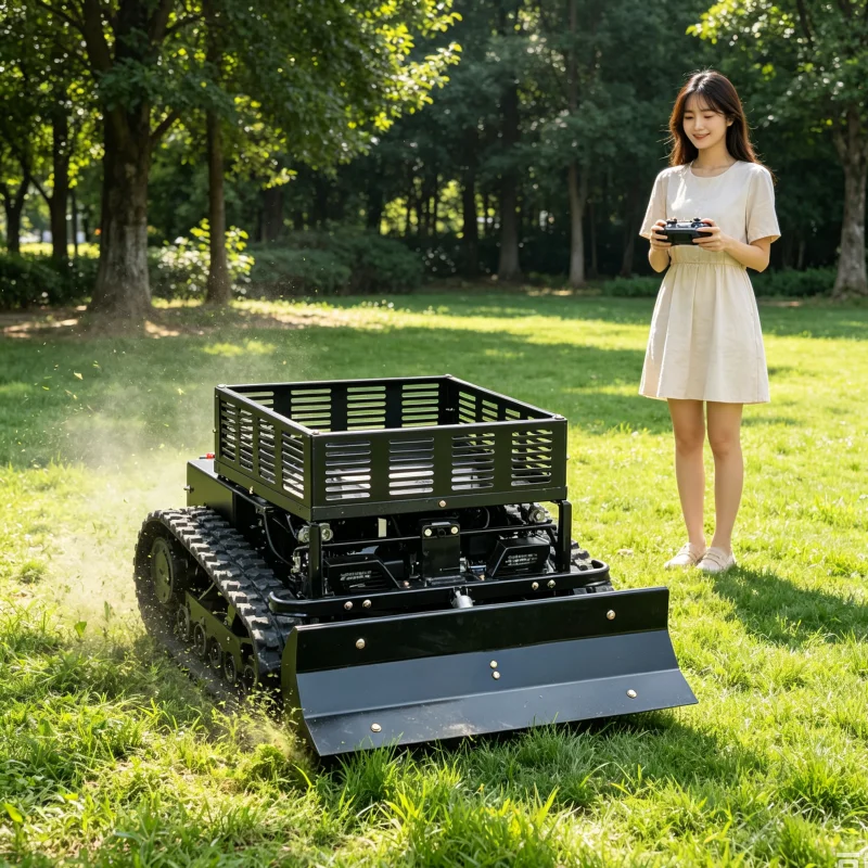 Customized Wholesale Price High Torque Petrol Lawn Mower Robot Grass Cutting Machine For Family Lawn Slope Land Agricultural
