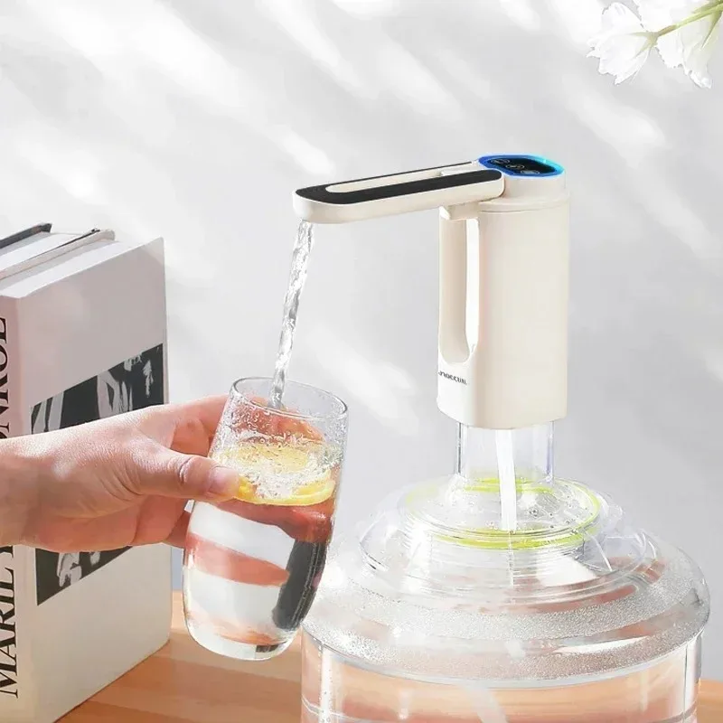 Portable Rechargeable Mini Foldable Electric Water Pump Auto Water Dispenser for Home Outdoor Gallon Bottle