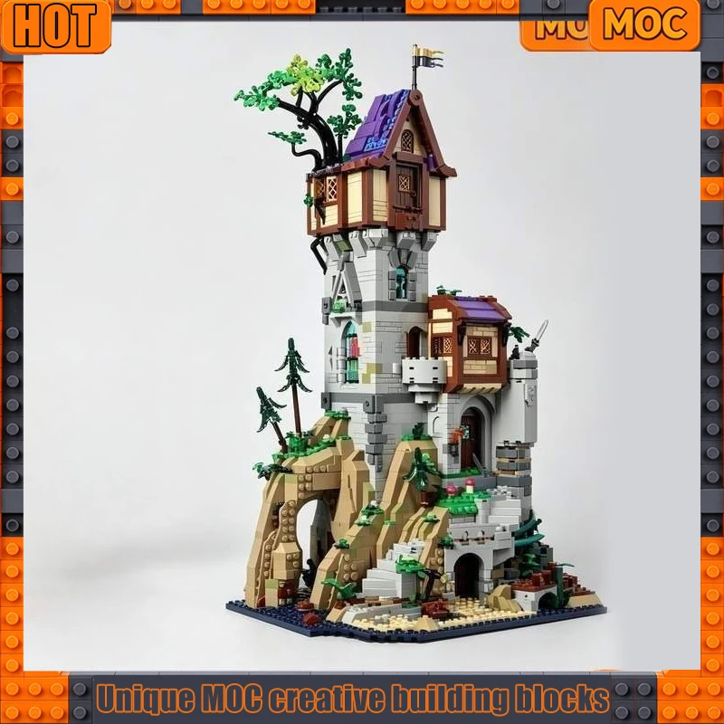 NEW 3242PCS Fantasy Medieval Magic Tower Alt Build Model Building Blocks Kit Wizard Dragon Adventure Scene DIY Display Toy Gift