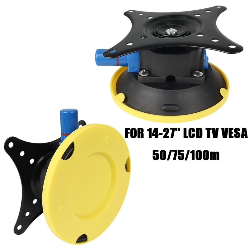 1Set RV Heavy Duty Suction Cup TV Mount Bracket 4.7 Inch For 14-27'' LCD TV VESA Motorhome Caravan Camper Van RV Accessories