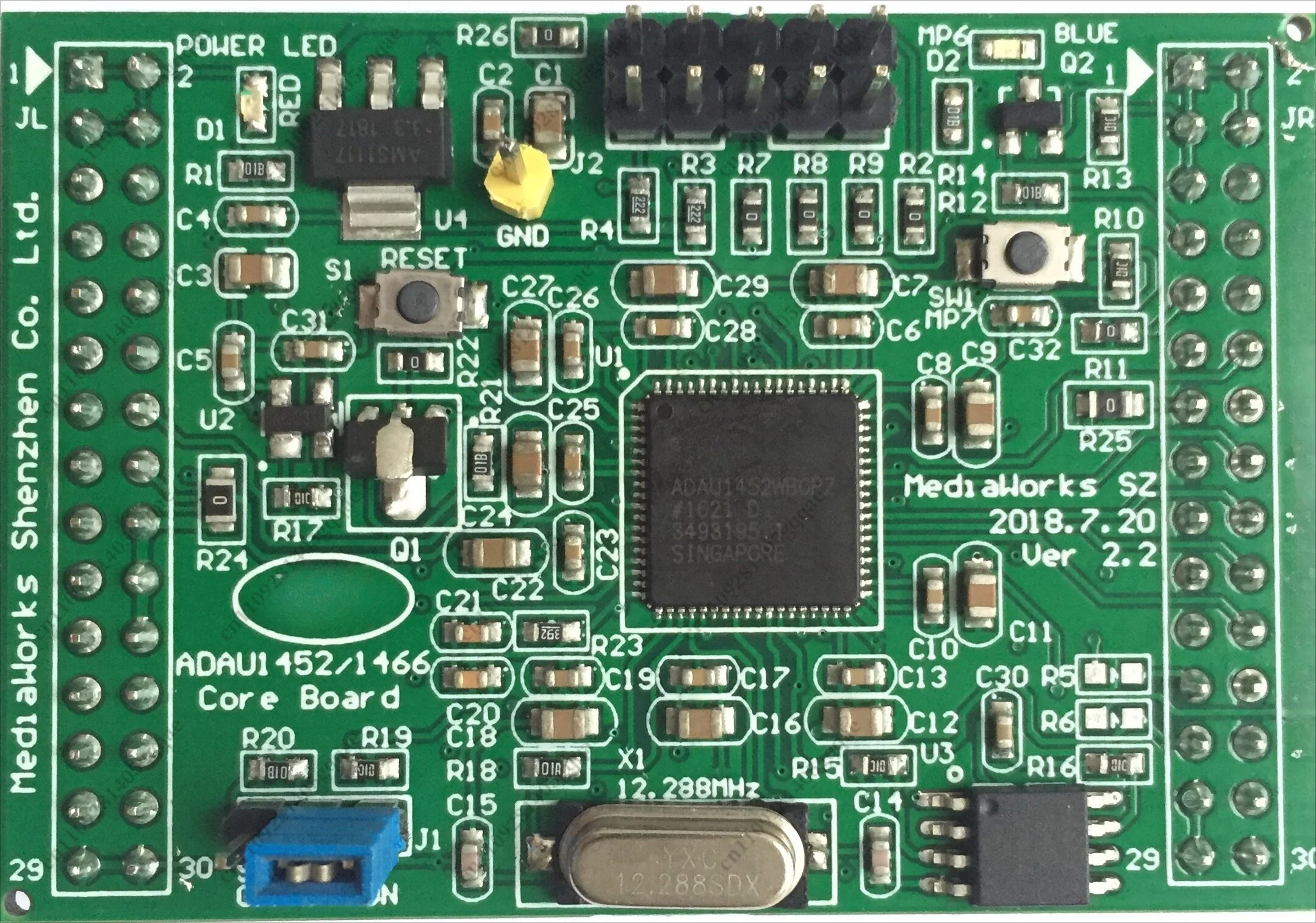 1466 1467 1452 ADAU1466 ADAU1467 1452SRAM DSP Core Board Development Board