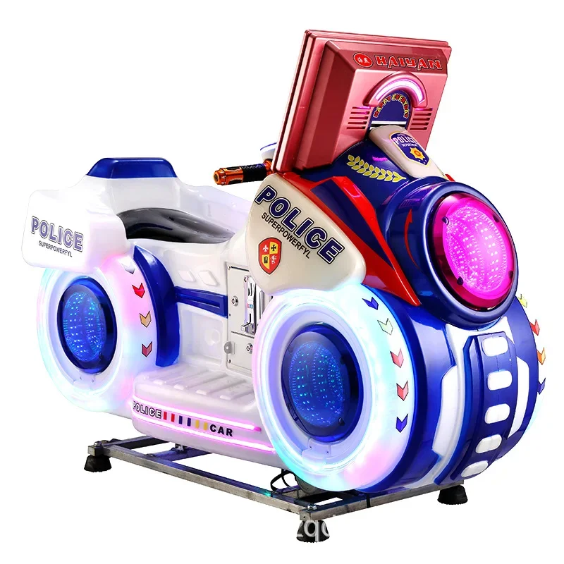 Children coin-operated ride amusement equipment Rocking  machine mp5 swing car 3D interactive game swing  kiddie ride