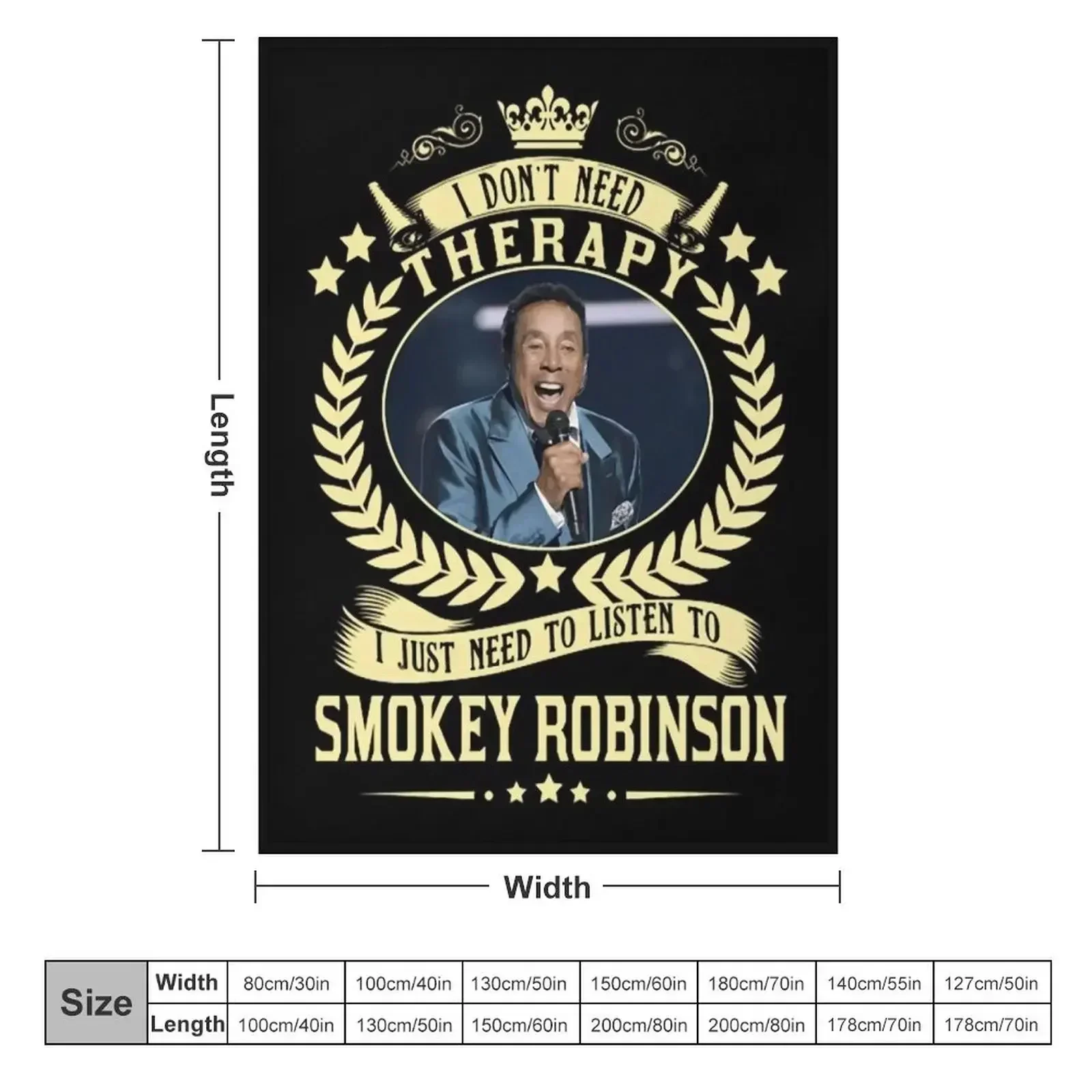 therapy Smokey music Robinson Round neck Woman Throw Blanket warm winter Decorative Sofas Sofa Quilt decorative Blankets