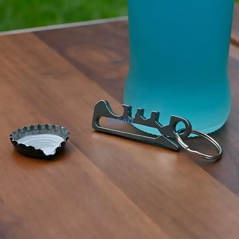 

E15A MultiFunction Edcs Tool With 200kg Capacity Hexagonal Wrench Bottle Opener For Outdoor Climbing Hiking And Emergency Use