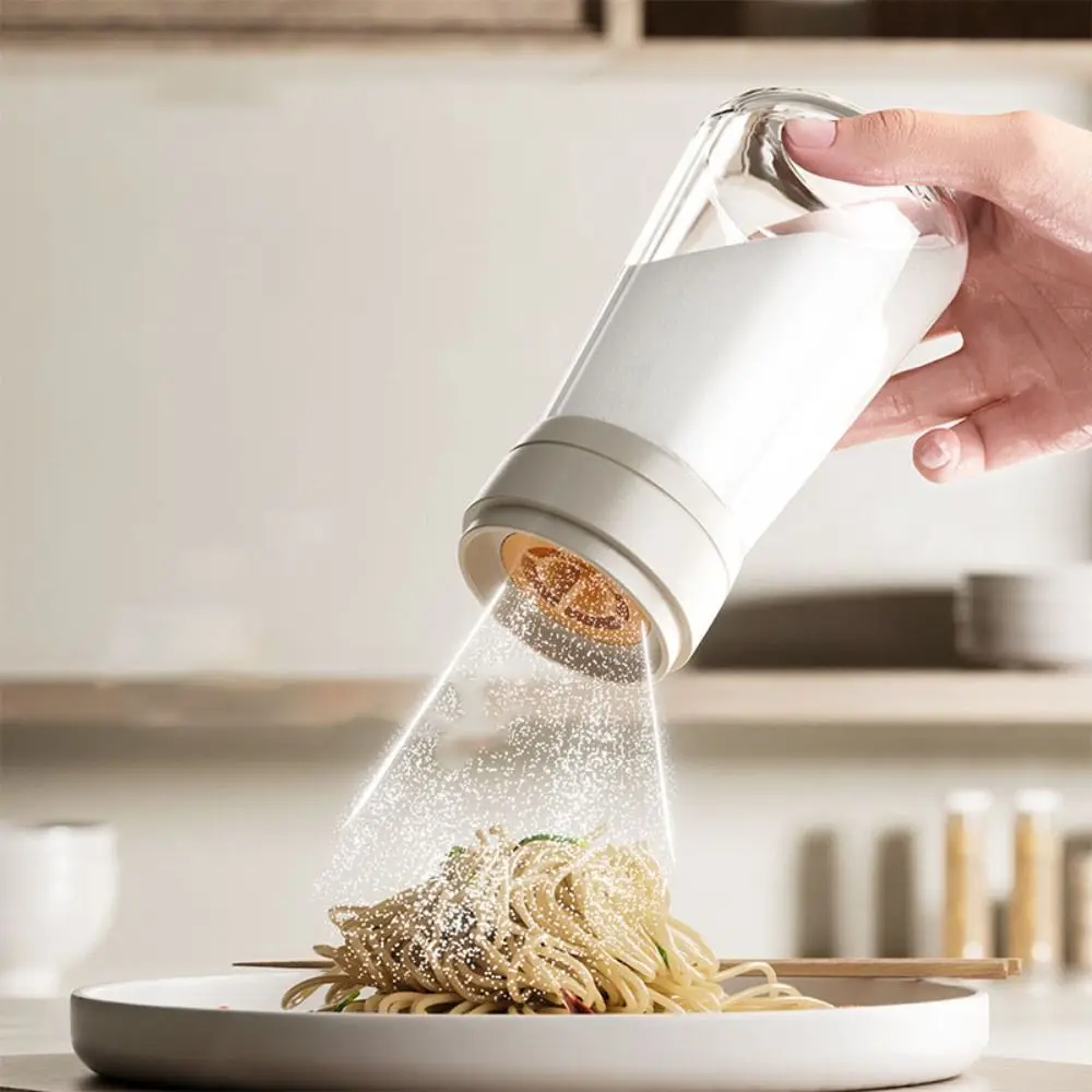 

Household Moisture-proof Quantitative Salt Bottle Transparent 220ml Sugar Dispenser Glass Sealed Salt Container Chili Powder
