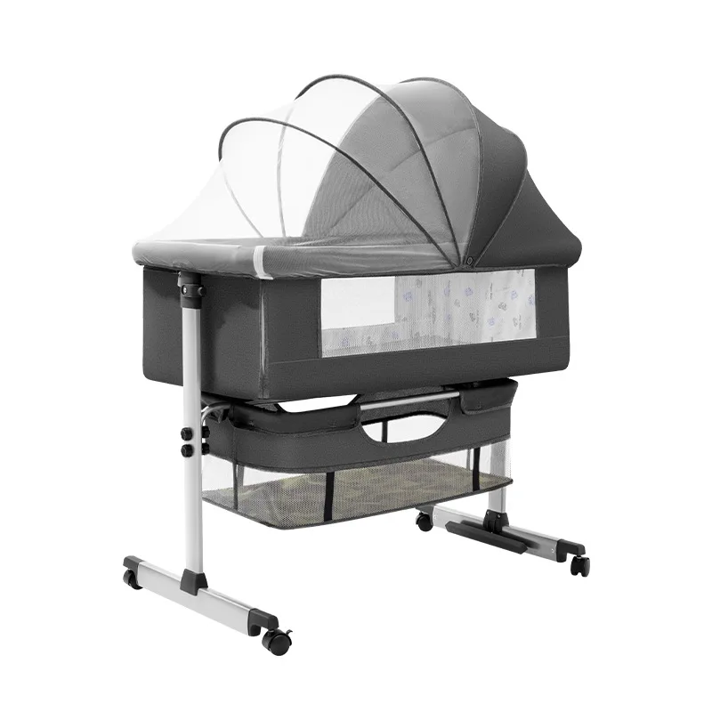 

Multifunctional Foldable Baby Crib 0-2 Years Old Newborn Infant Bed Rocking Bed Cradle Modern Design for Children