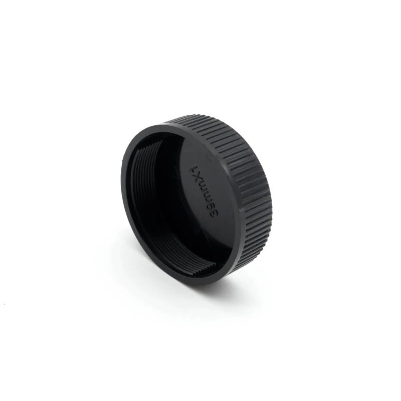 غطاء العدسة الخلفية لجميع عدسات الكاميرا M39 (M39 x 1) ، بلاستيك أسود