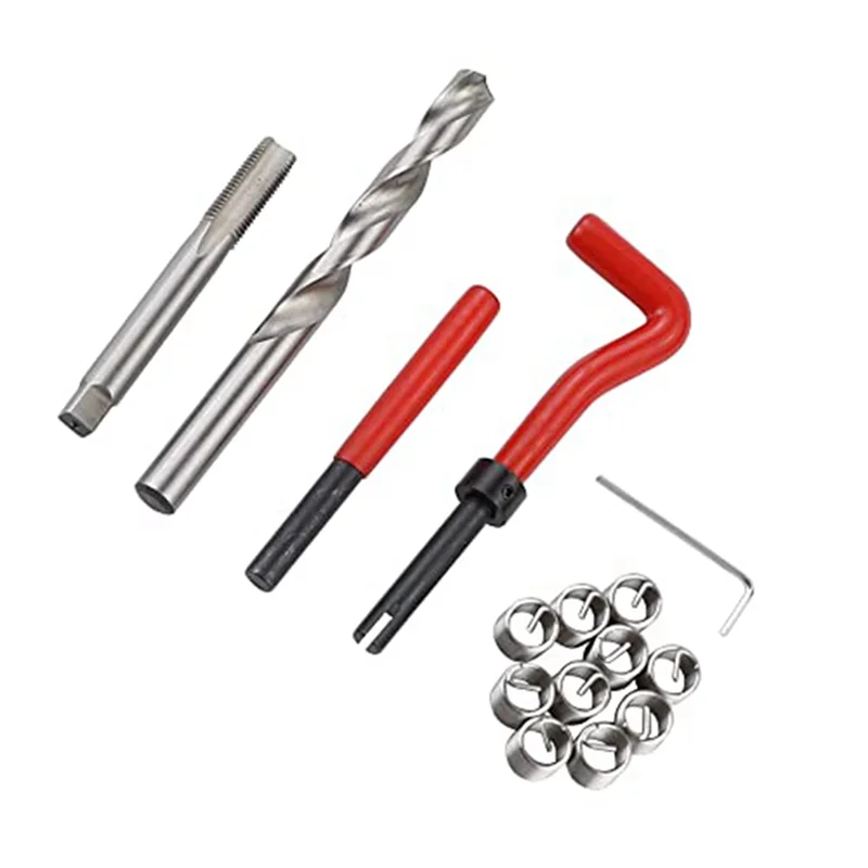 

【Flash-Deal!】15Pc Thread Repair Kit Metric M12 X 1.25 Mm Thread Repair Insert Set Wire Thread Inserts Thread Repair Kit