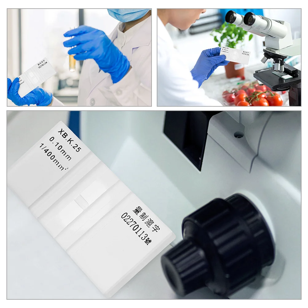 

2Pcs Blood Cell Counting Board Glass Hemocytometer Chamber for Microscopic Counting Blood Bacteria Yeast Analysis