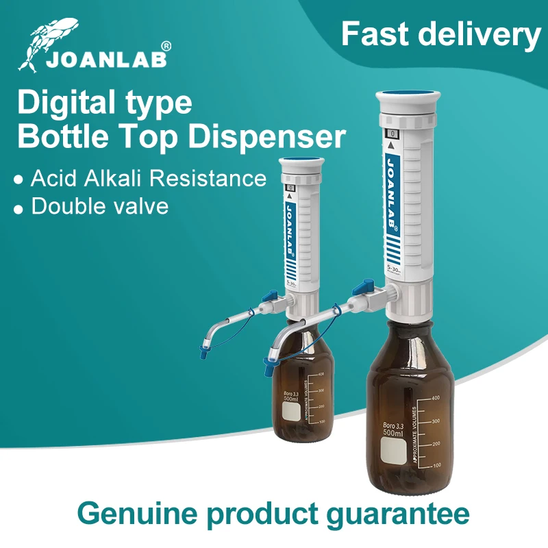 JOANLAB Bottle Dispenser For lab liquid handling Autoclavable Adjustable Laboratory Dispenser With bottle Lab Equipment Supplies