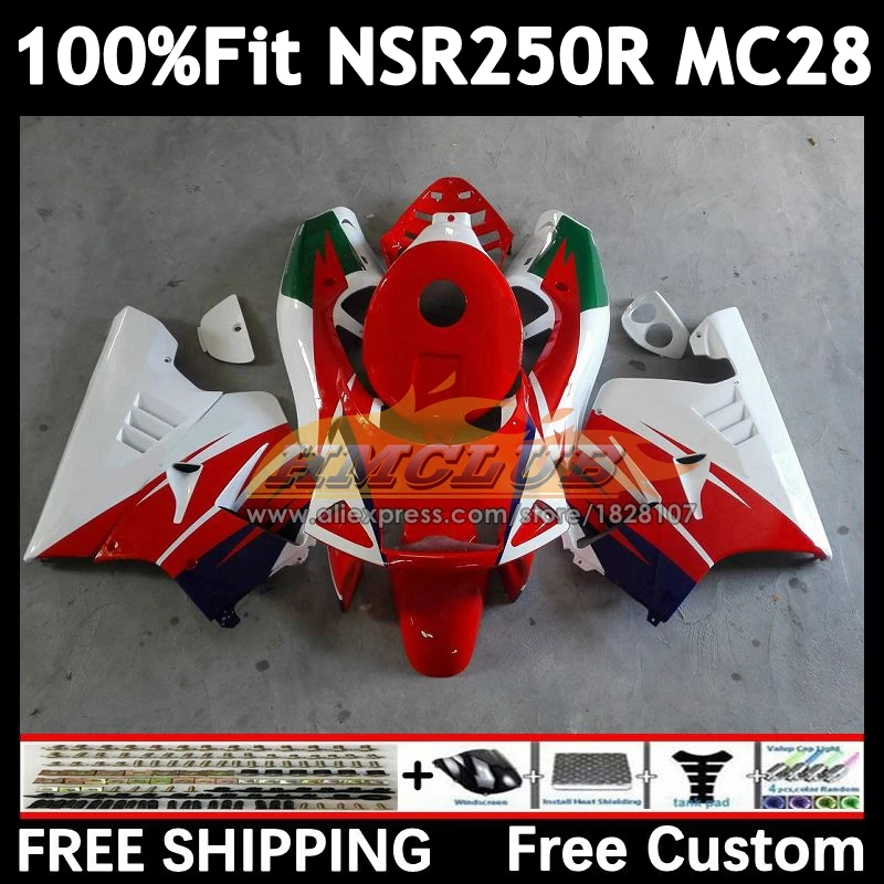 Injection For HONDA MC28 NSR250R 94 95 96 97 99 95No.8 red white NSR 250 250R NSR250 R 1994 1995 1996 1997 1998 1999 Fairing