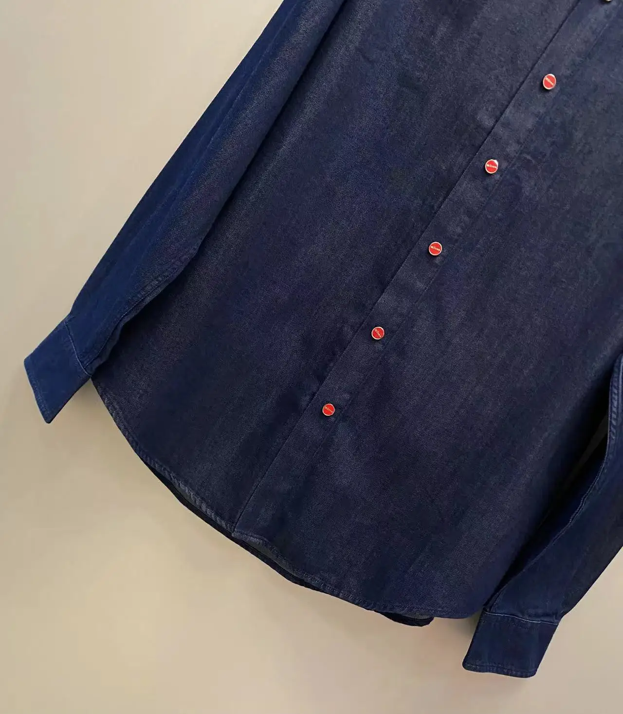 Kiton cotton-blend denim shirt jacket