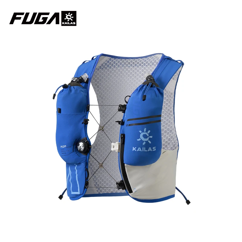 KAILAS Neuer FUGA AIR 8L Unisex Reise-, Marathon-, Trail-Running-, Wander- und Fahrradrucksack mit Doppel-Softtrinkflaschen KA2654005