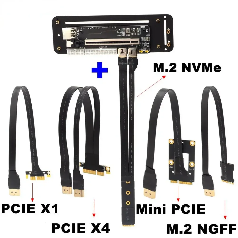 PCIE 3.0 X16 zu M.2 NGFF/M.2 NVME/mPCIe/PCIe 1x/PCIe 4x GPU DOCK Externer Adapter Laptop Externe