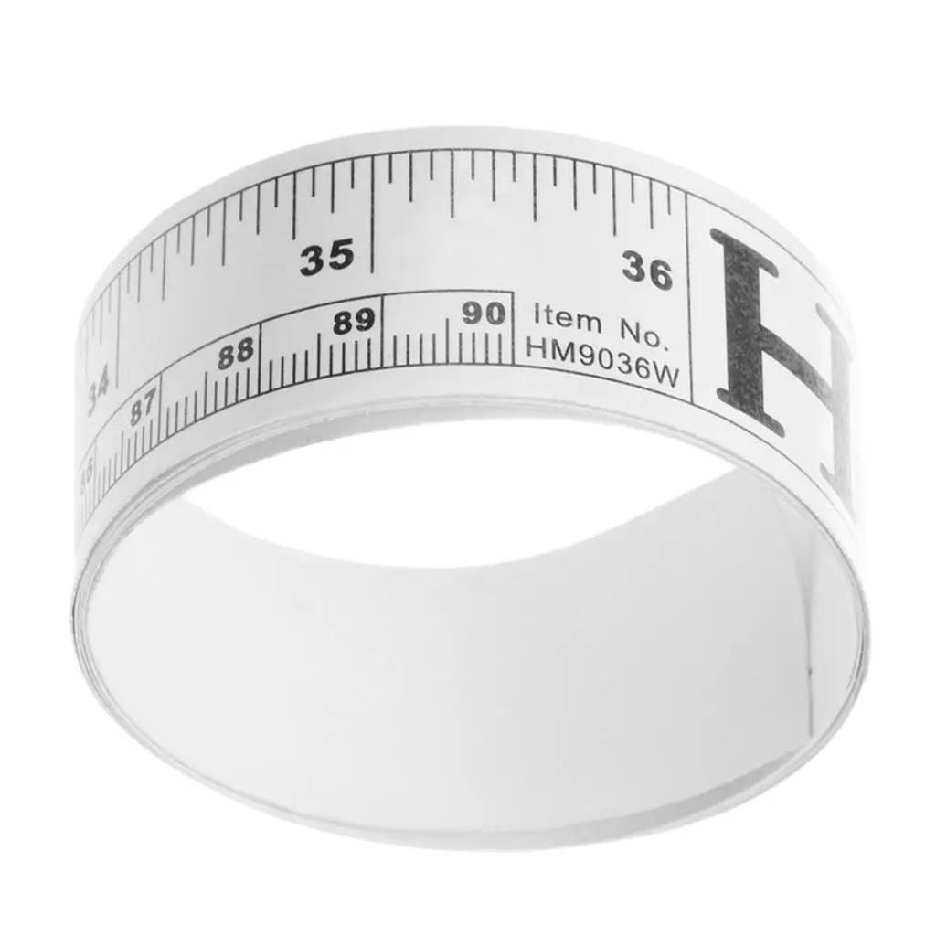 Flexible Self-stick Tape Measure 90cm Metallic Ruler for Sewing Cutting Table Craft Tools