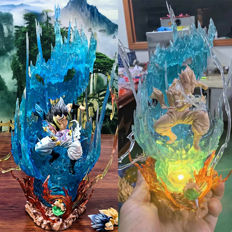 

Dragon Ball Super Saiyan Model Ls Wugita Empty Shell Statue Can Be Illuminated Hand Tabletop Decoration Children's Gift Toys