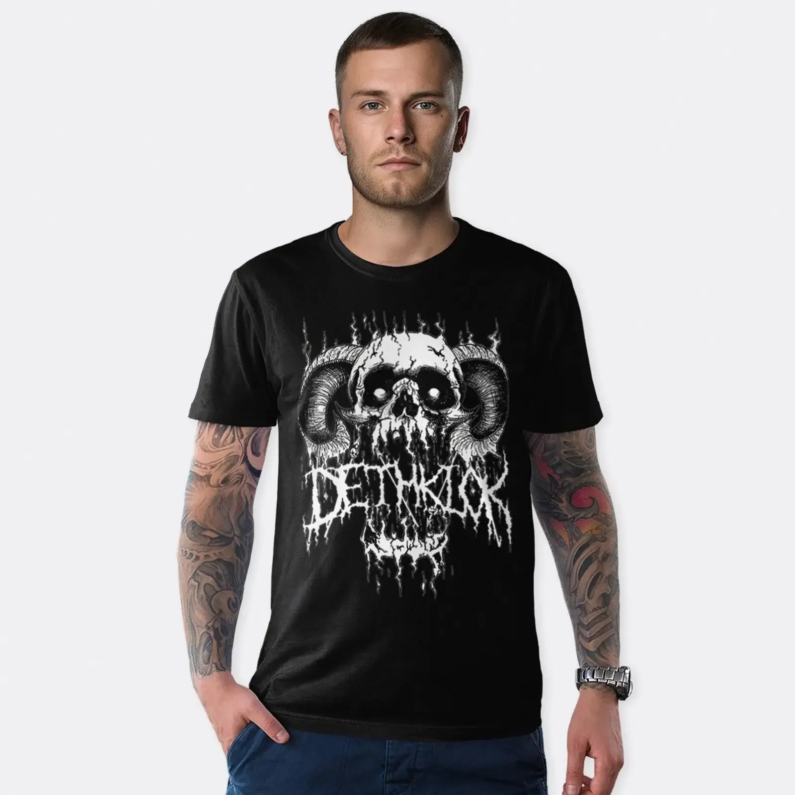 Dethklok Metalocalypse Art T Shirt Men's and Women's Sizes DTH 55641 vintage Washed graphic Top For Everyday Wear
