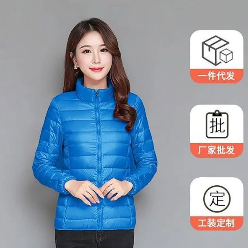 Women's hooded zipper down jacket new style autumn winter cotton jacket female students Korean style fashionable versatile top
