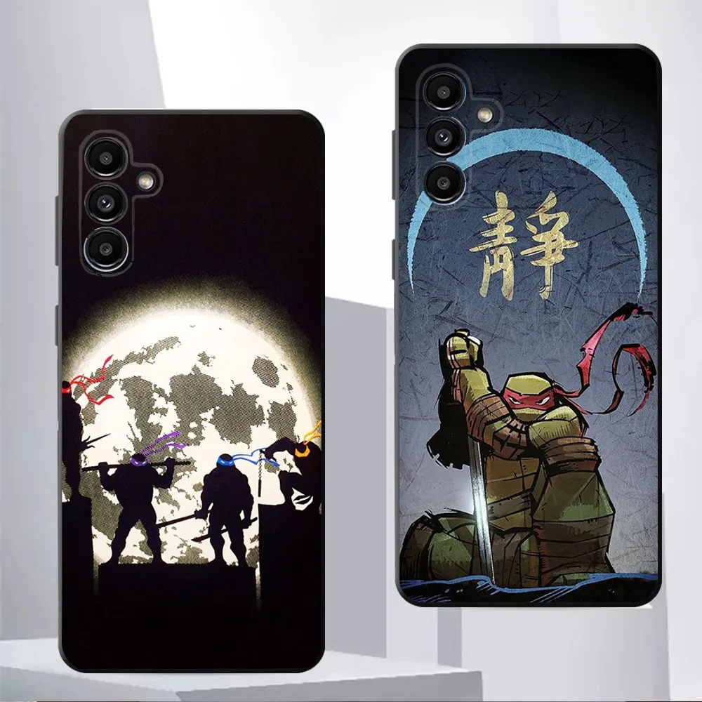 T-Teenage-Mutant N-Ninja-Turtles Phone Case For Samsung Galaxy A13,21s,22,31,32,52,53,71,80,91 Black Soft Cover