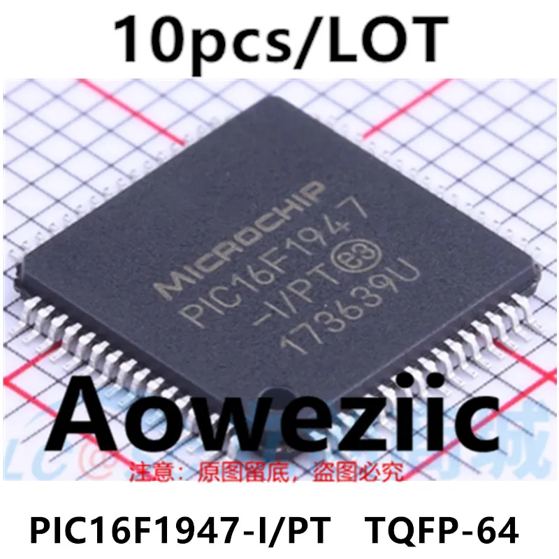 

Aoweziic 2023+ 100% New Imported Original PIC16F1947-I/PT PIC16F1947 TQFP-64 8 Bit Microcontroller Chip