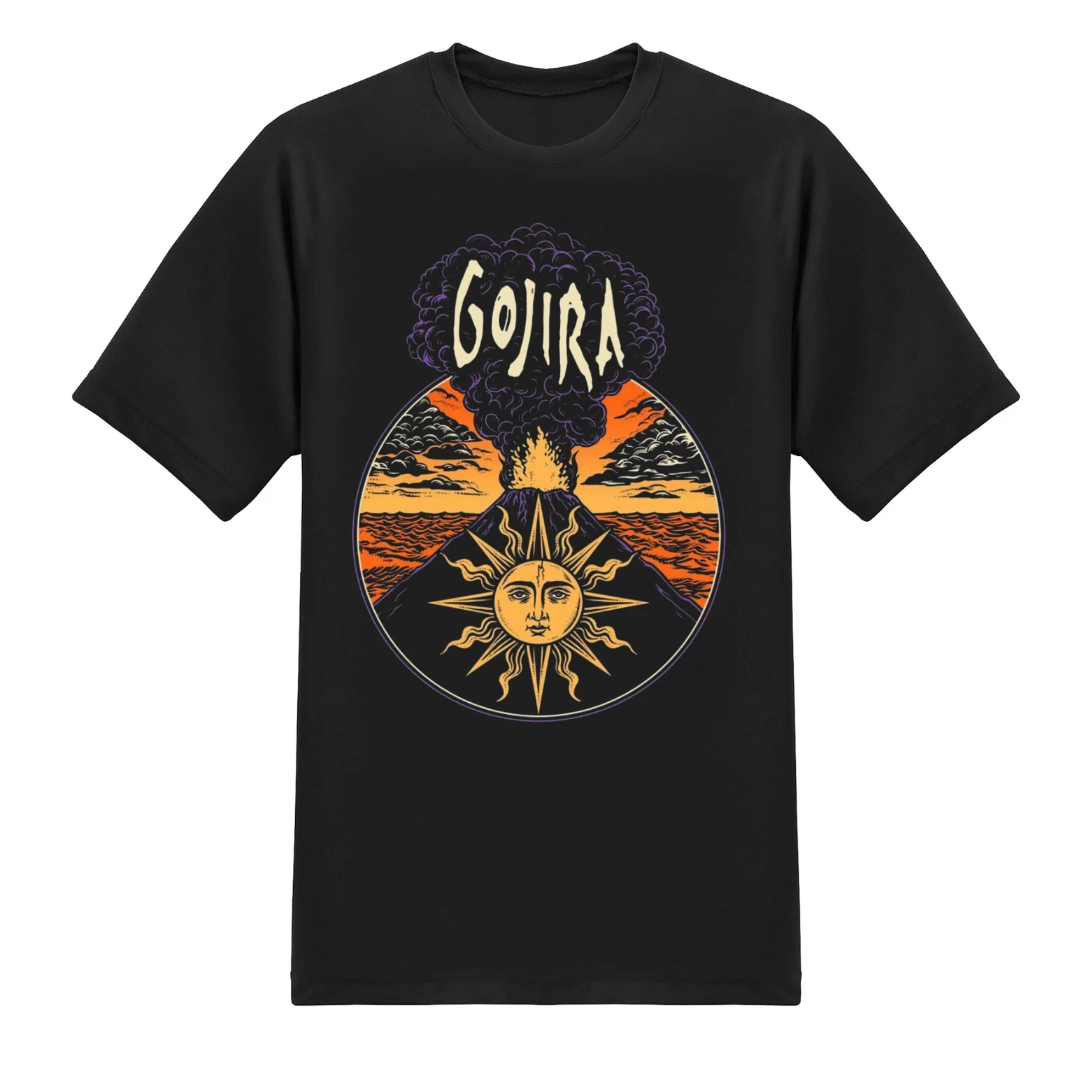 

Gojira Band Shirt Volcano T-Shirt Metal Merch Unisex American Band Singer T-shirt Men Street Hip-hop Short-sleeved Women
